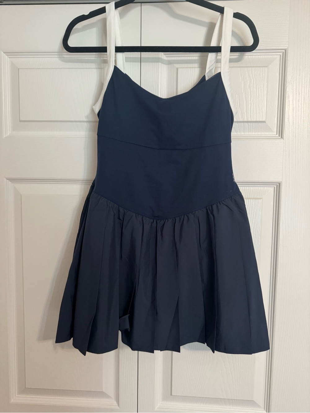FP Movement by Free People Navy Tank with White dress with shorts - Picture 3 of 7